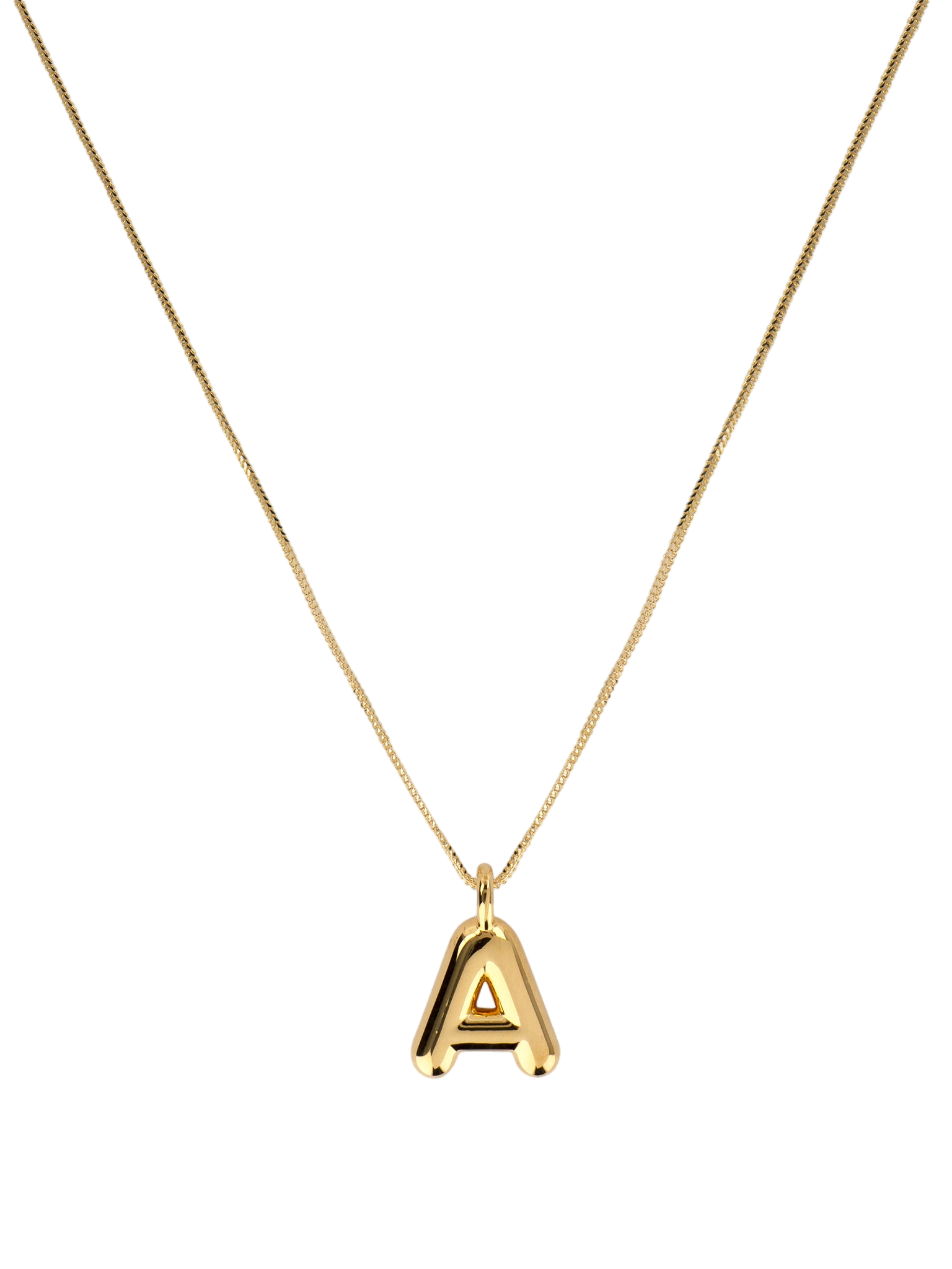 Helium initial pendant necklace (refurbished)